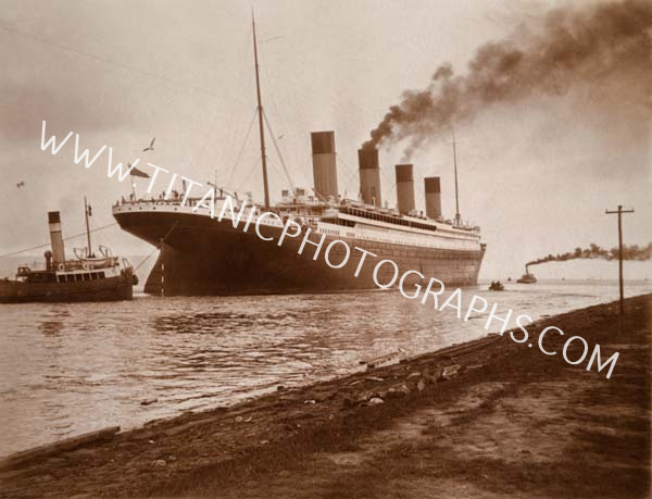 The Titanic about to enter the Victoria Channel. Apr-12