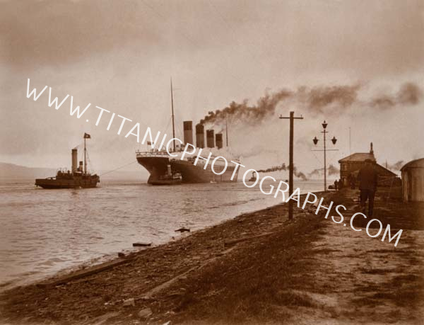 Titanic enters The Victoria Channel 2nd April 1912