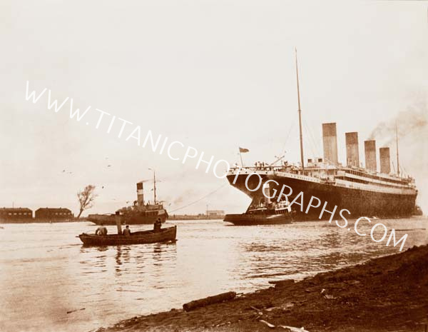 Olympic pursued by a steamboat.