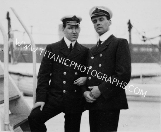 Francis Drake is pictured alongside Joseph Groves Boxhall - Titanic Buy  Pictures