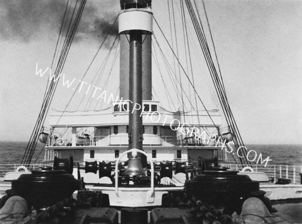 Oceanic Eastbound for England, mid May 1909; bridge view. - Titanic Buy  Pictures